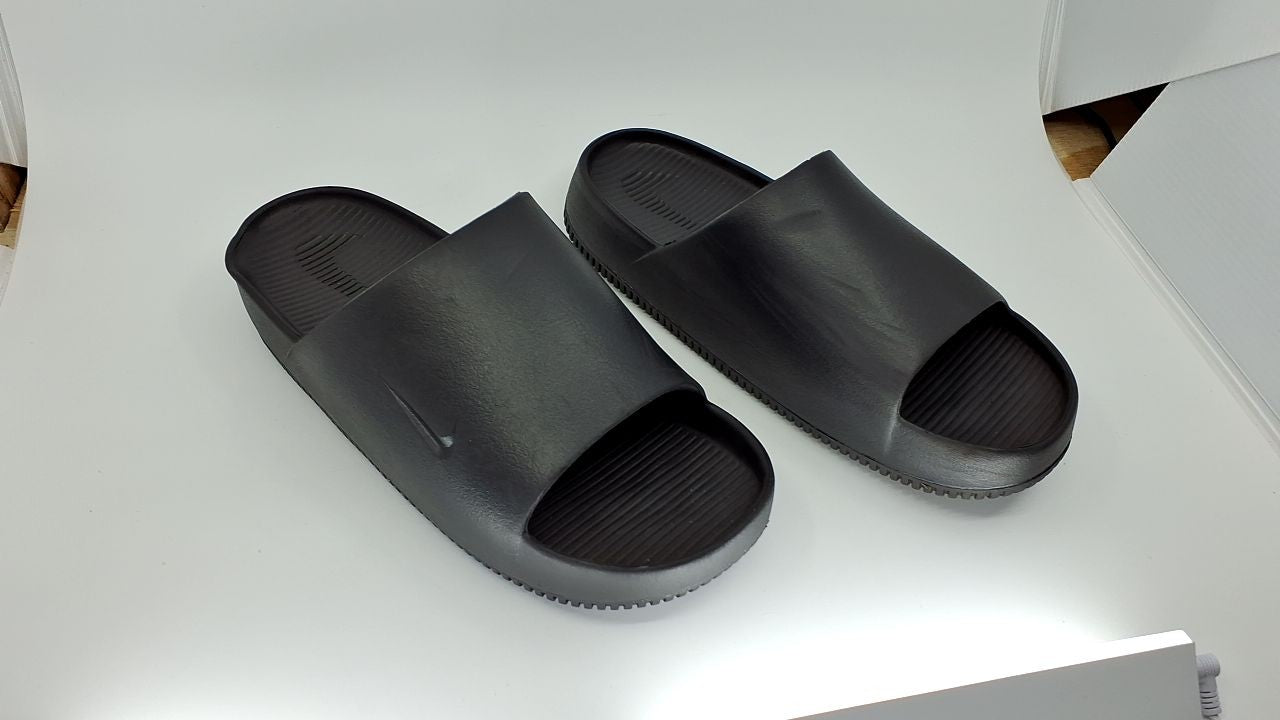 Nike Men's Calm Slides, Black/Black, 10