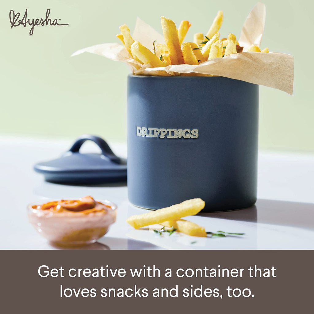 Ayesha Curry Ceramics Bacon Grease Jar/Container, 21 Ounce - Anchor