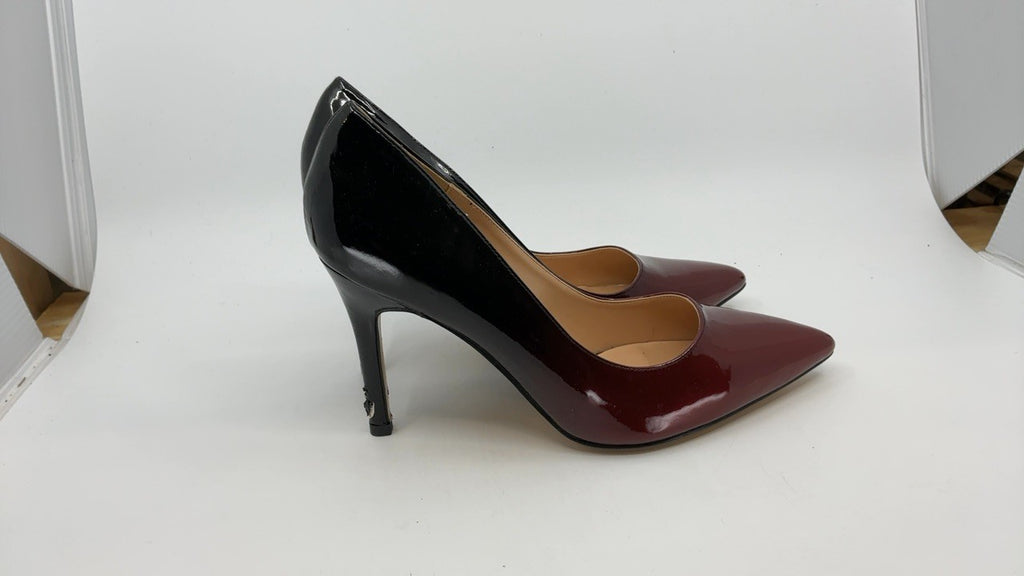 Women’s 3.5" High Heel Pointy Toe Stiletto Pumps Wine Black Size 8