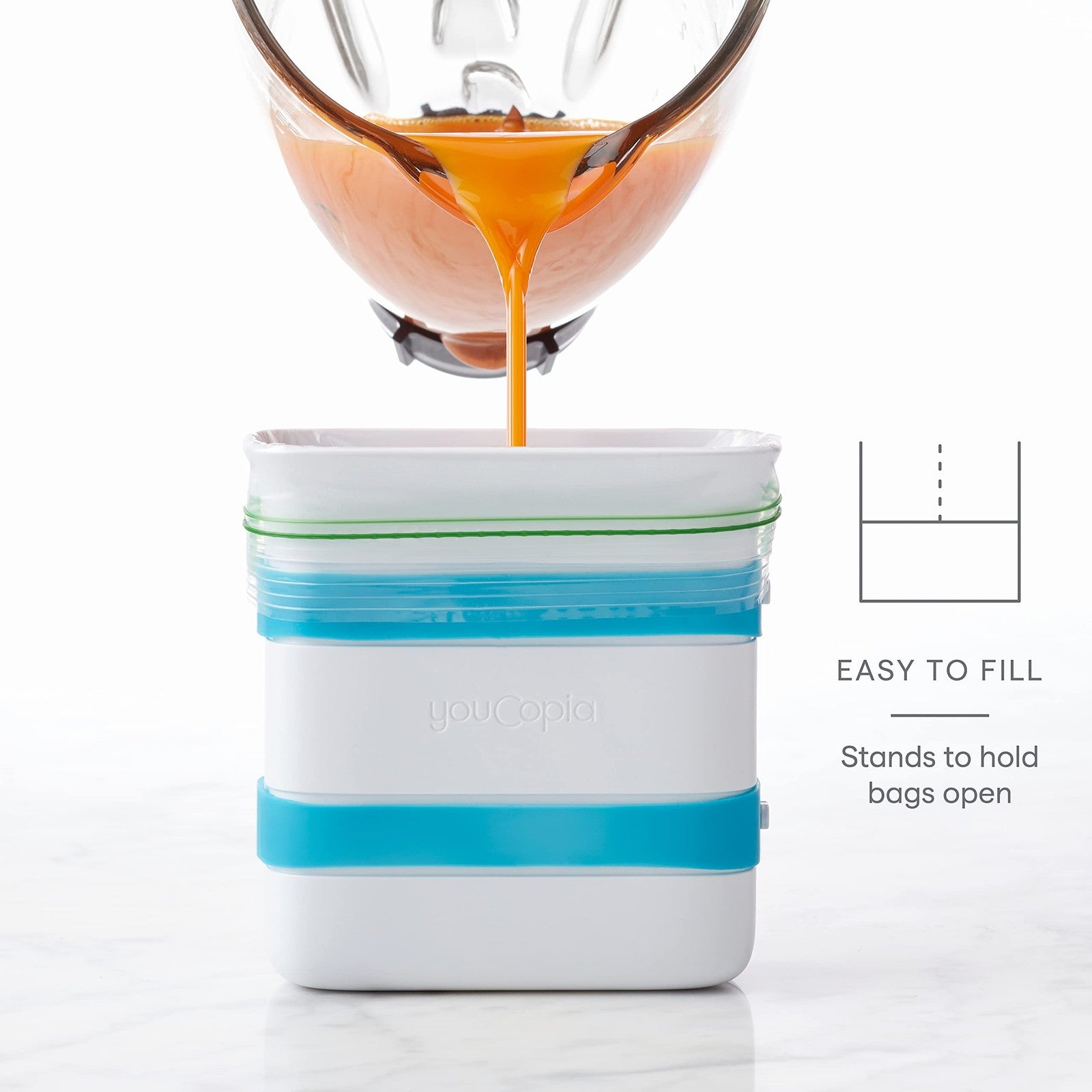 Food Block Maker 2 Cup 2-Pack for Freezing Leftovers & Meal Prep