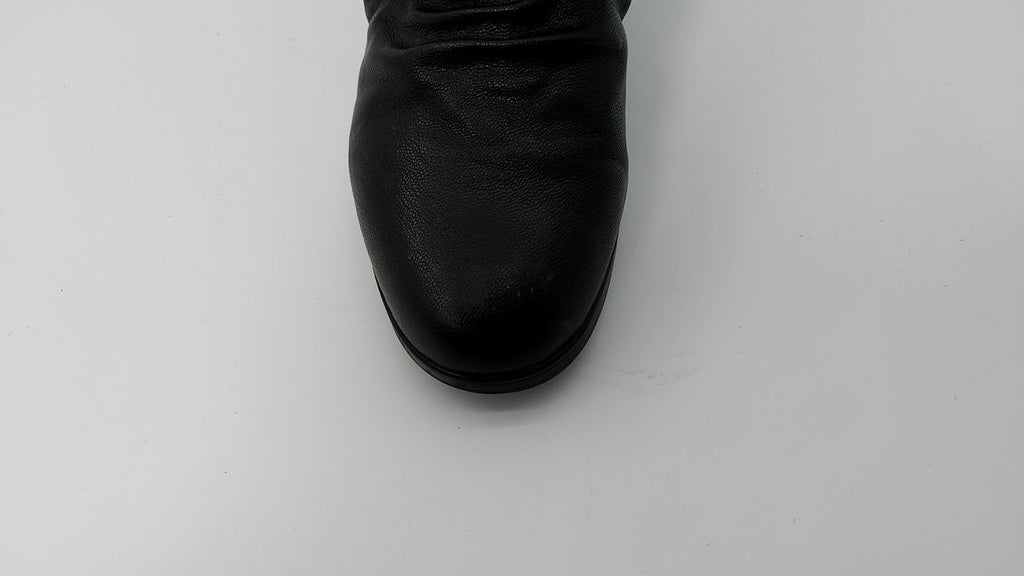 Clarks Women's Emily2 Cove Pump, Black Leather, 10 Wide