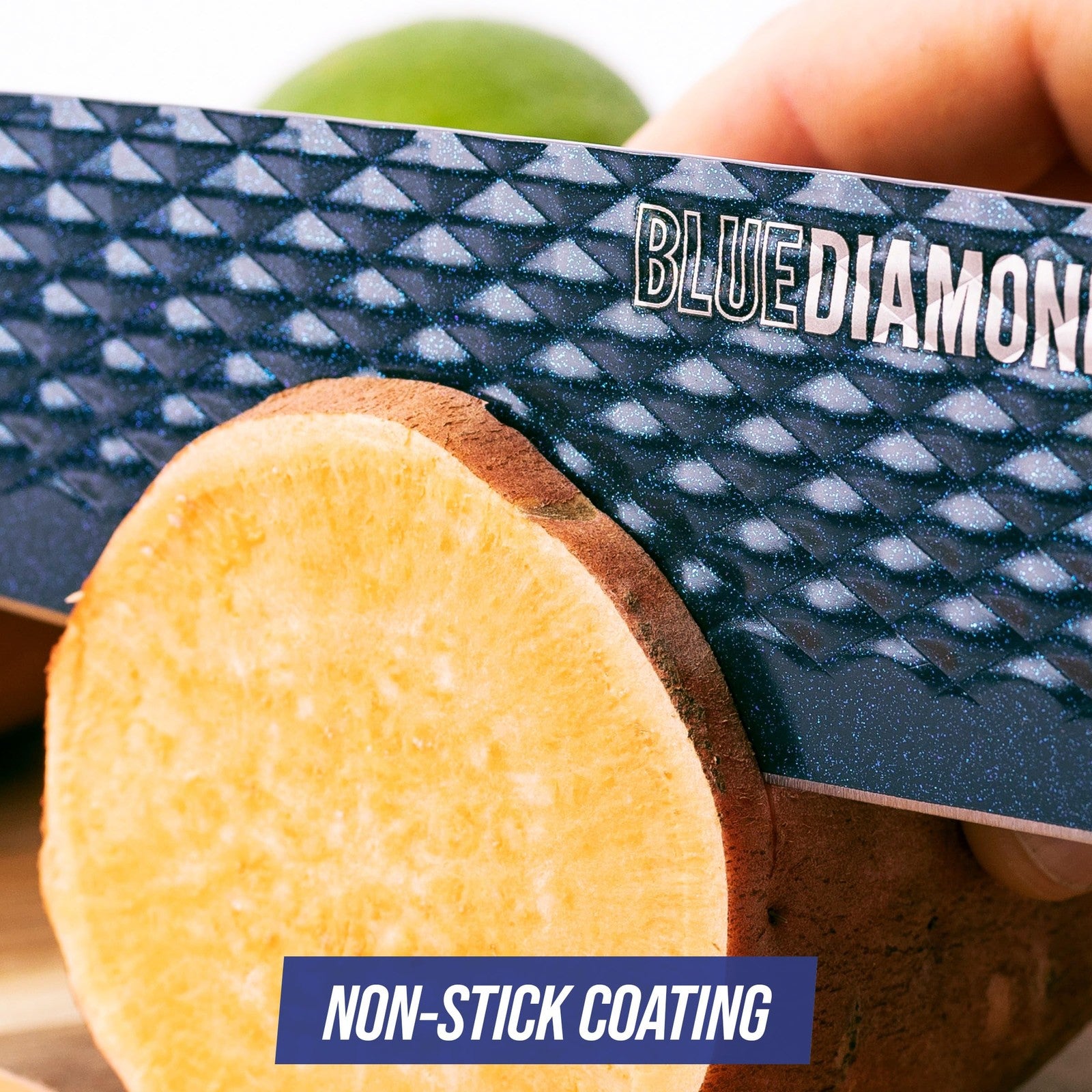 Blue Diamond Sharp Stone 3-Piece Cutlery Set, Nonstick & Dishwasher Safe