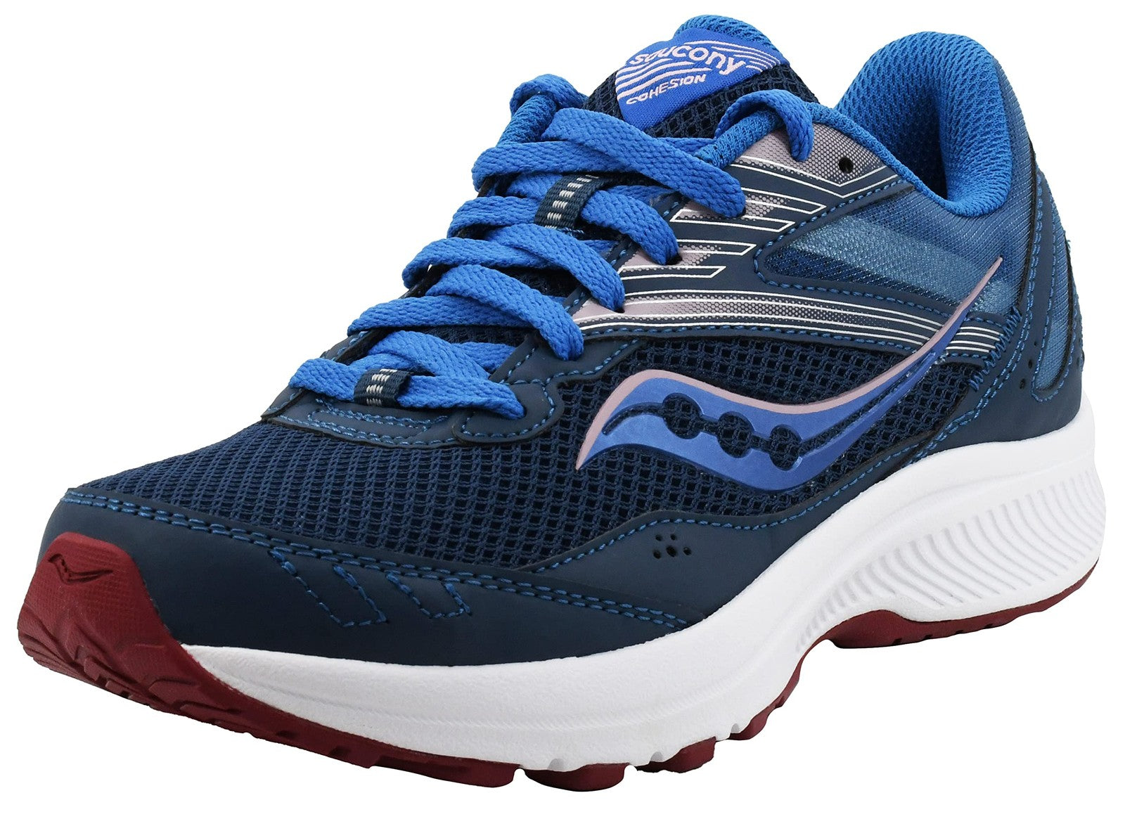 Saucony Men's Cohesion 15 Running Shoe, Navy,9.5 M