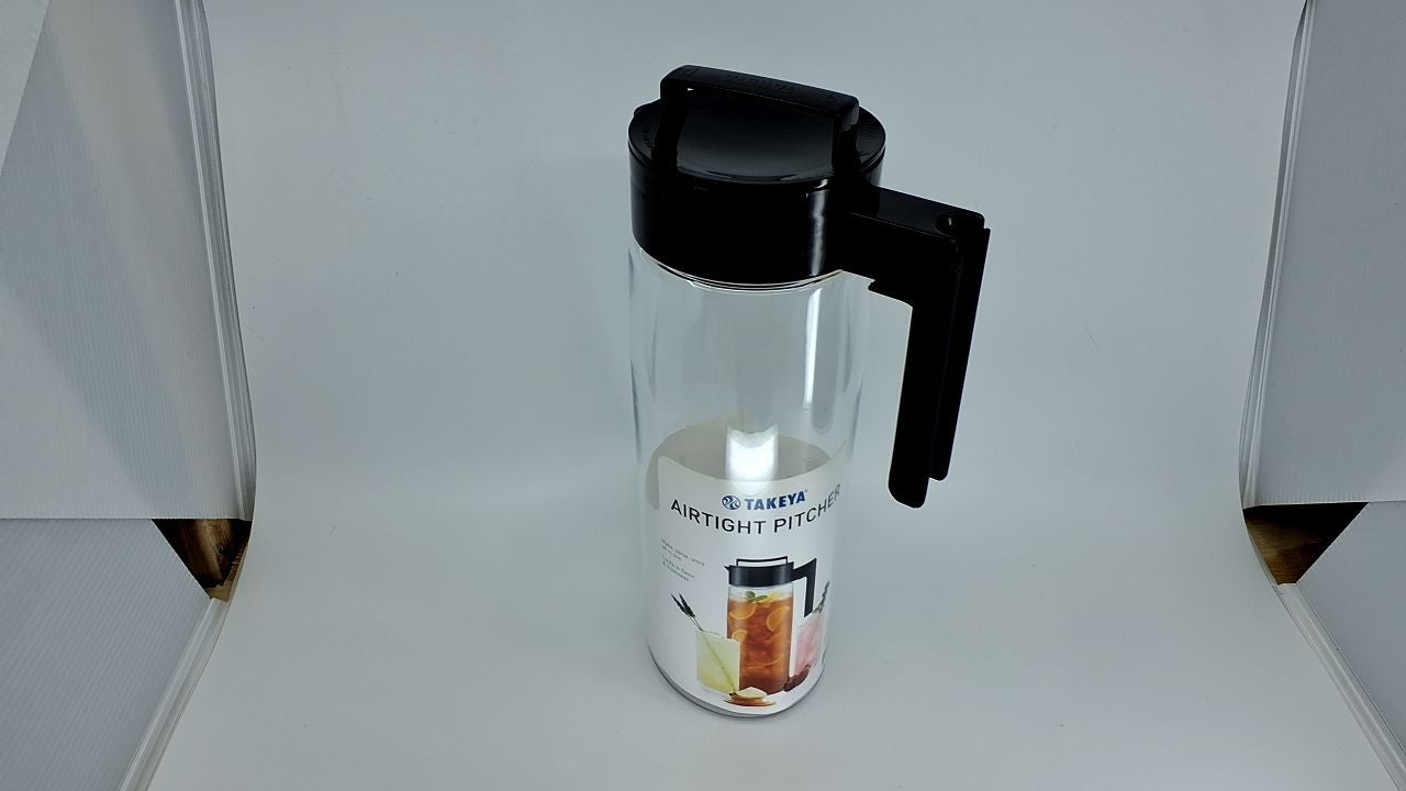 Takeya Patented and Airtight Pitcher Made in the USA, BPA Free, 2 qt, Black