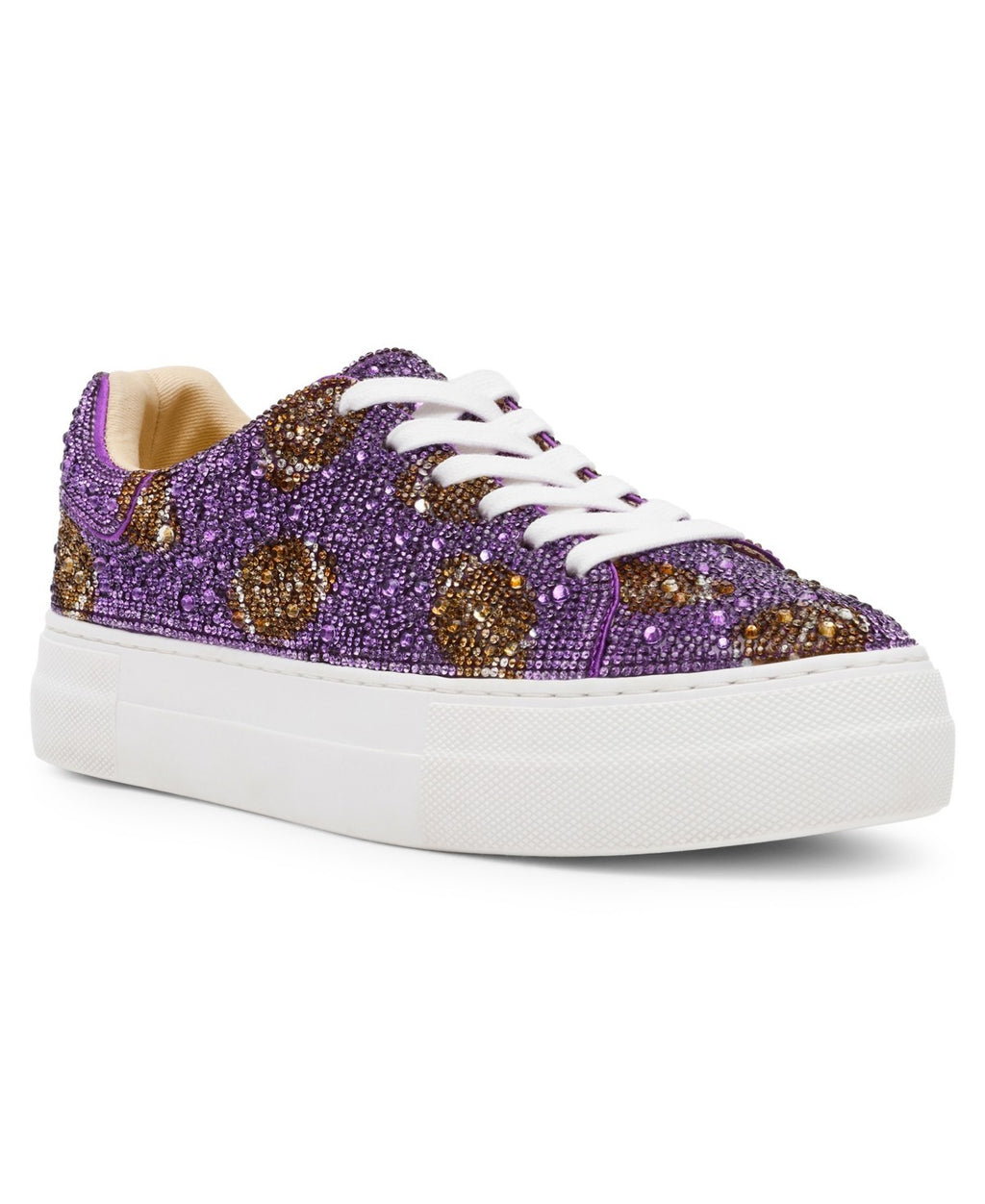 Betsey Johnson Women's Sidny Sneaker, Purple Football, 9.5
