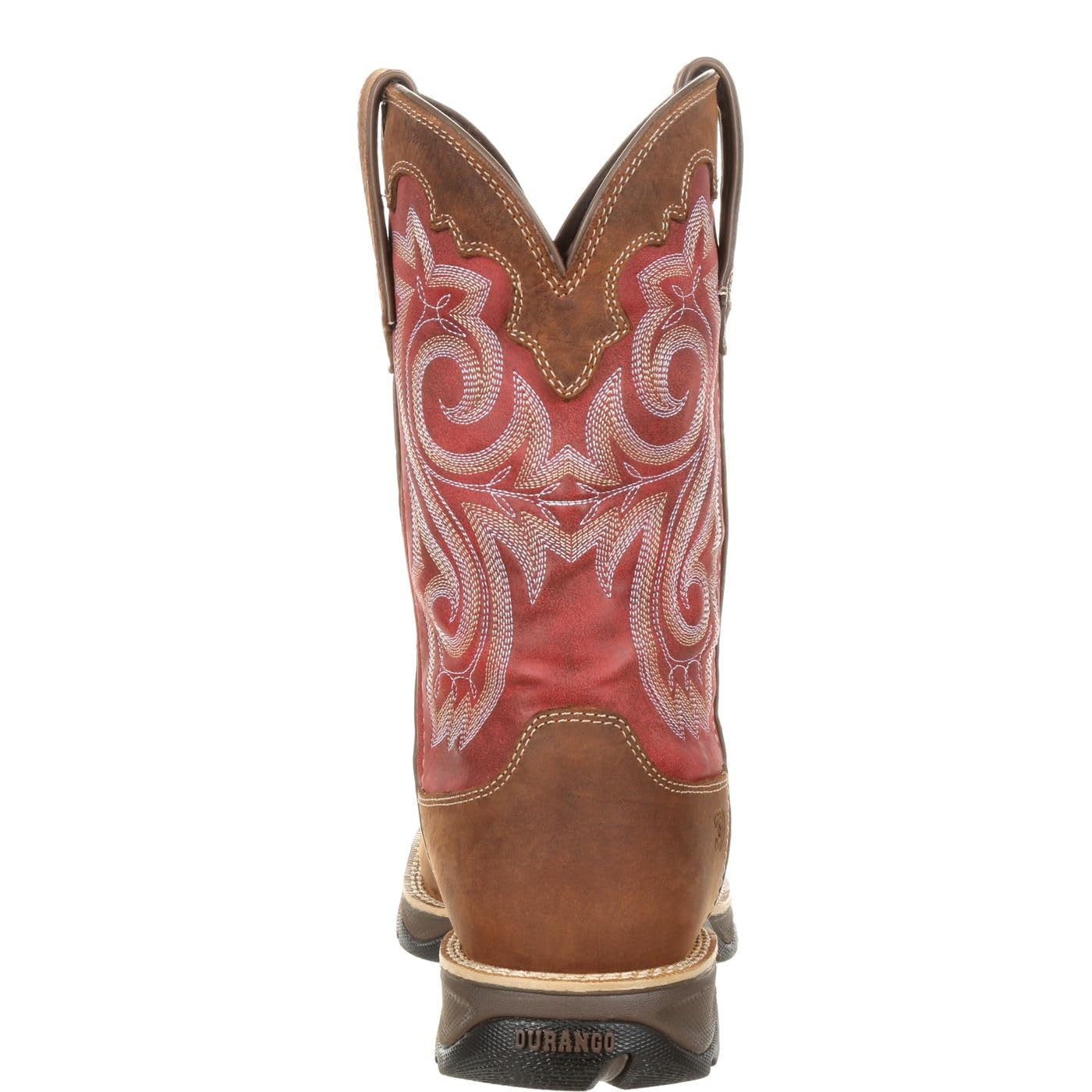 Durango womens Lady Rebel Work Western Boot, Briar Brown and Rusty Red, 8 US