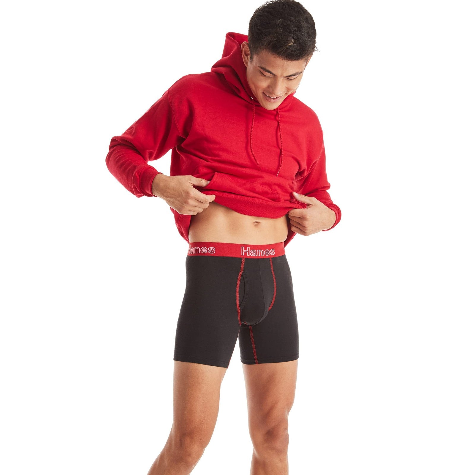 Men's Hanes Boxer Briefs 6-Pack, Moisture-Wicking, Comfort Flex Fit
