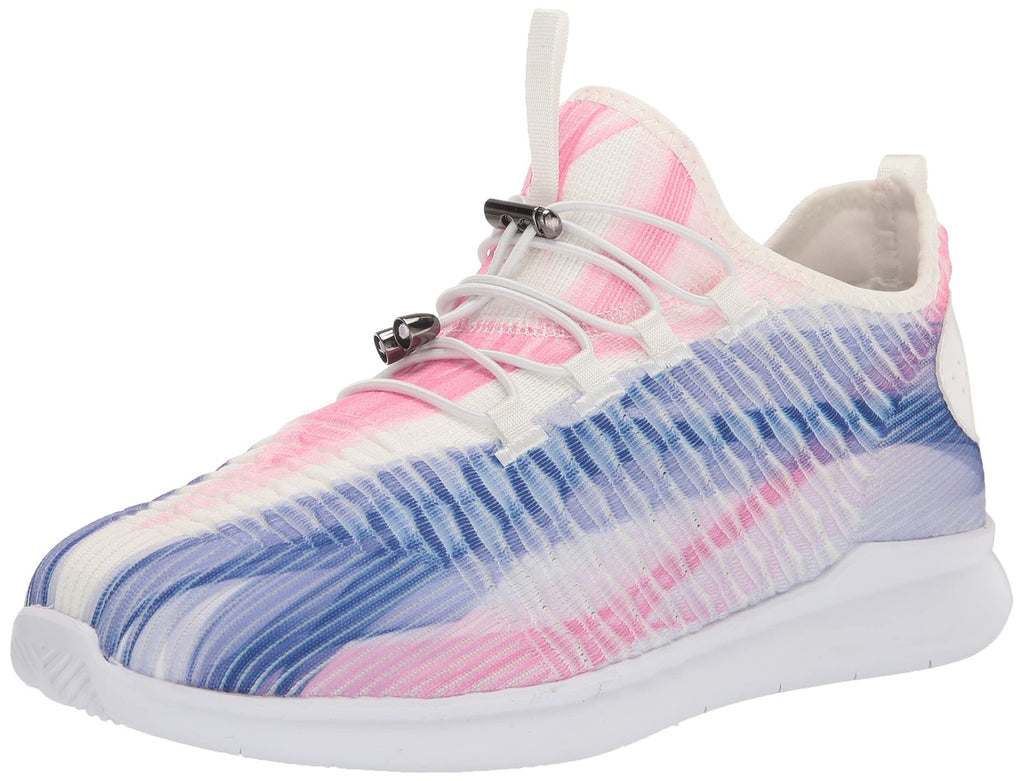 Propét Women's TravelBound Sneakers, White/Peri, 12 X-Wide US