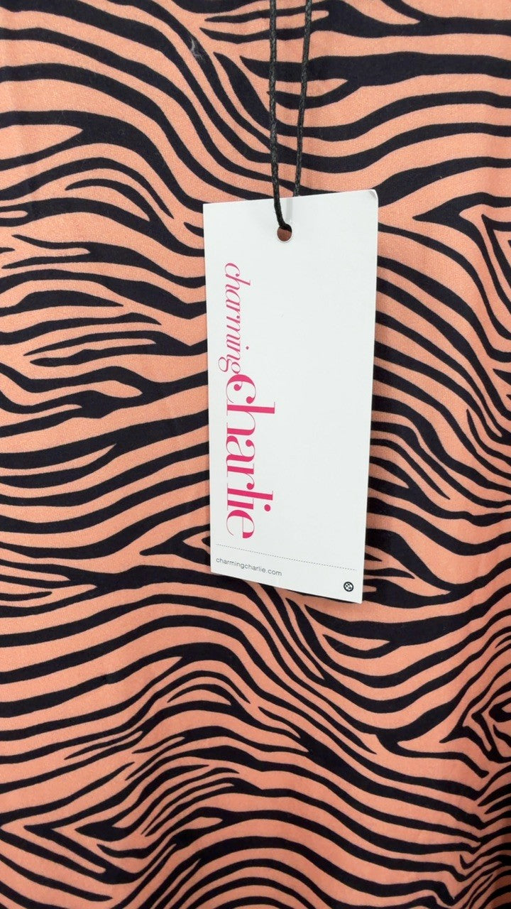Zebra Print Top and Pants Set