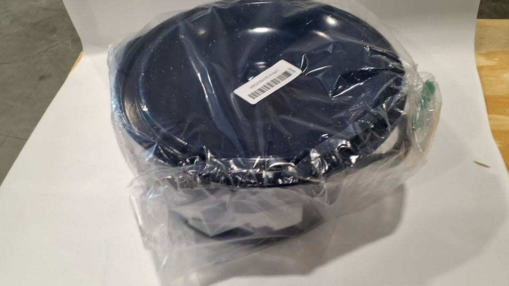 6Qt Blue Enamel Stock Pot w/ Lid - Durable Steel Kitchen Cookware