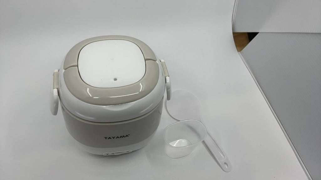 Tayama 1.5 Cup Portable Mini Rice Cooker, White (TMRC-03R)