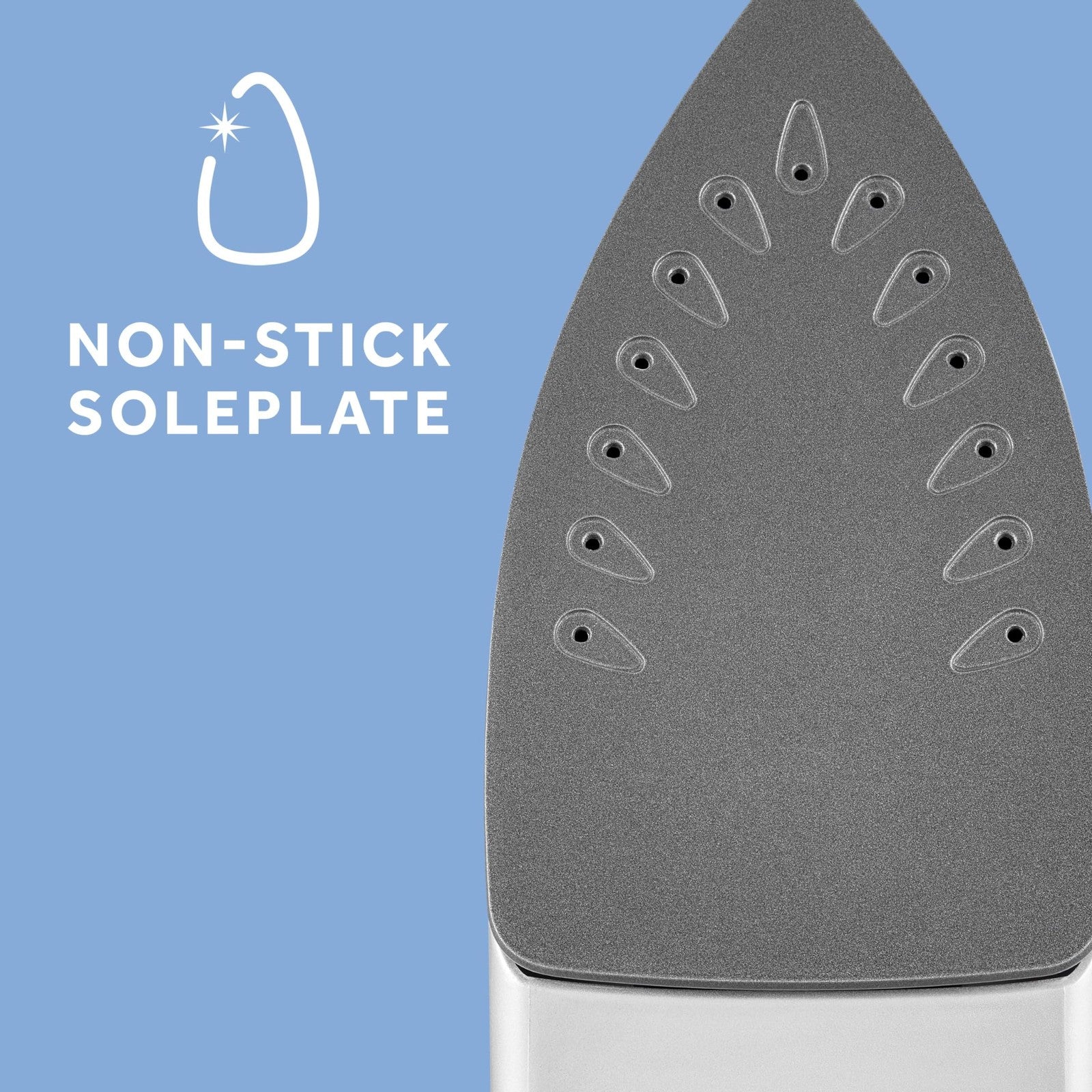 1200W Sunbeam Steam Iron w/ Non-Stick Soleplate & Precision Tip