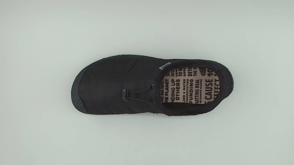 KEEN Women's Howser 3 Slide Comfy Durable Slippers, Black Smooth Nylon, 10.5