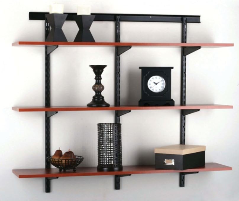 Knape & Vogt 14 In Dual Trak Wood Shelf Bracket Bronze 0122-14BRZ