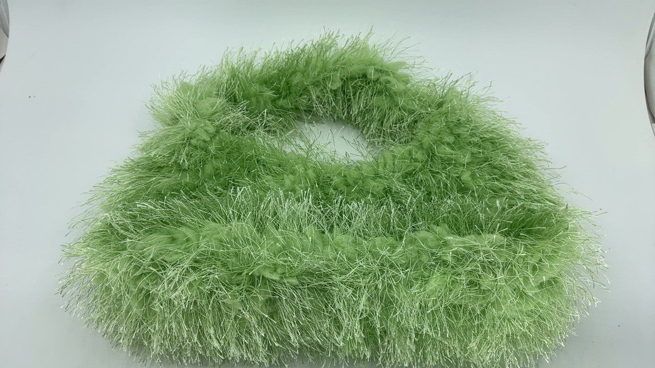 Trendy Mint Green Faux Fur Tote Bag Fluffy Hobo Purse for Women