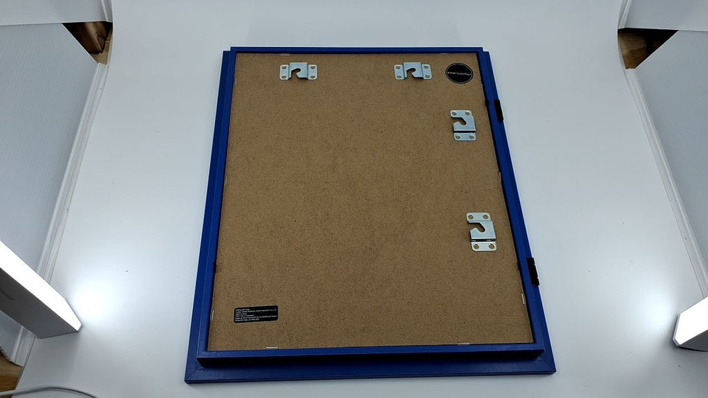 Kids Artwork Frame Changeable Sapphire Blue 8.5x11 & 10x12.5 Display