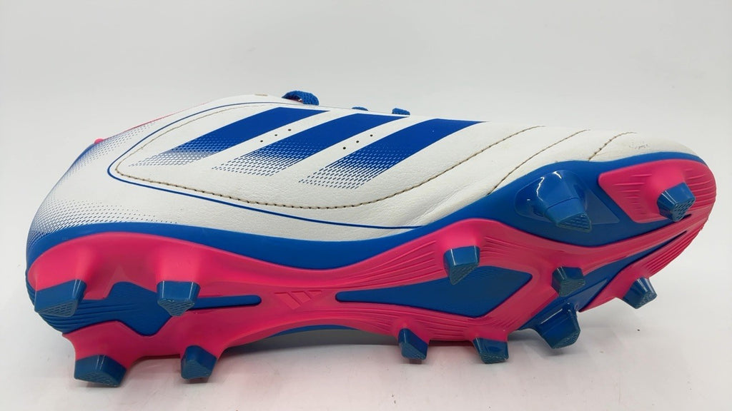 Adidas Goletto IX Soccer Shoes, Synthetic, White/Bright Royal, 6.5