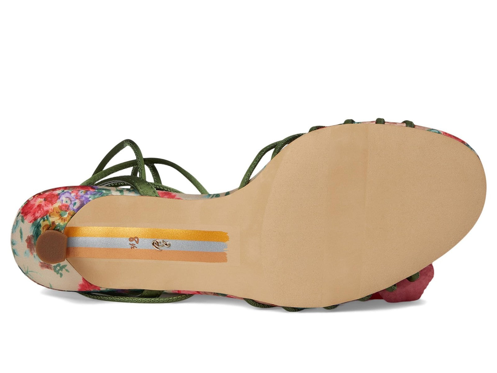 Sam Edelman Women's Carla Heeled Sandal, Green Agave, 6.5