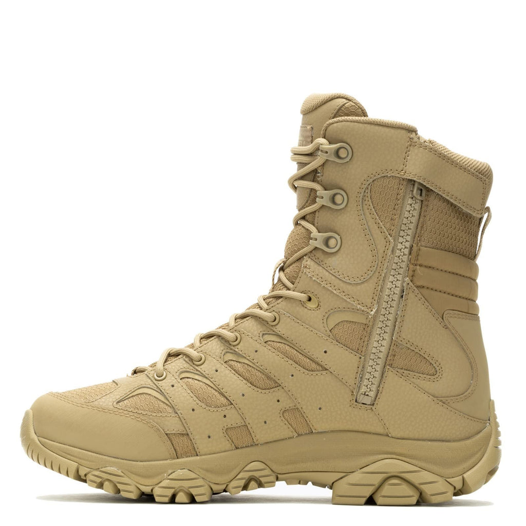 Moab 3 8" Waterproof Tactical Boots, Dark Coyote, Men's Size 12 Wide
