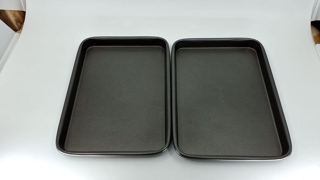 Gray Nonstick Baking Sheets 9x6.2in Set of 2 for Toaster Oven