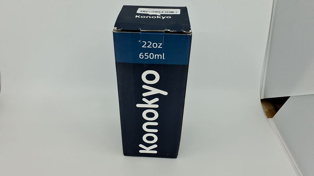 22 OZ Stainless Steel Insulated Travel Mug w/ Lid & 2 Straws, Blue