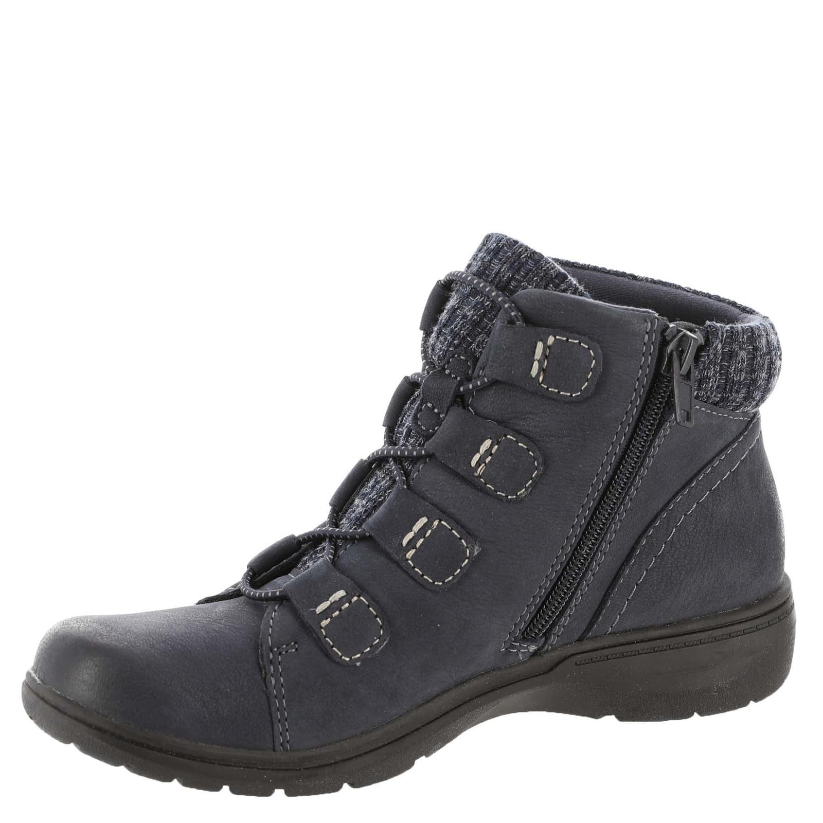 Clarks Women's Carleigh Jade Ankle Boot, Navy Nubuck, 6.5