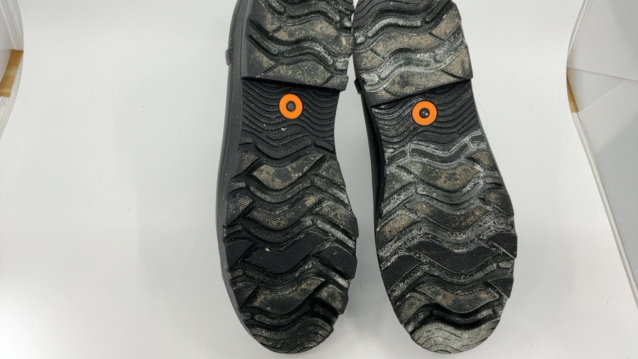 Bogs Womens Laurel Chelsea Safety Toe Boot, Black, Size 9