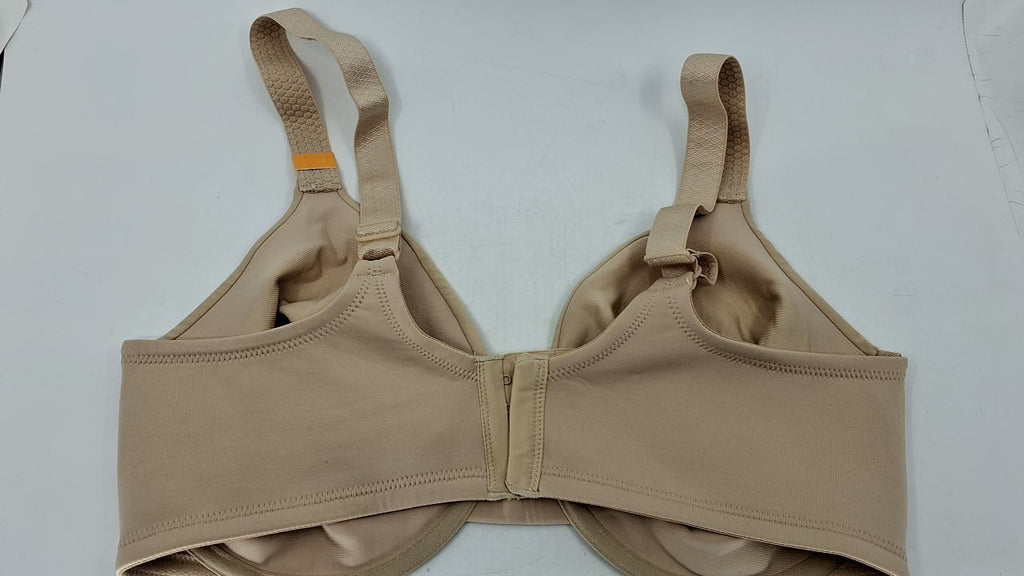 Women's 38DD Smoothing Minimizer Bra, Damask Neutral, Adjustable Straps