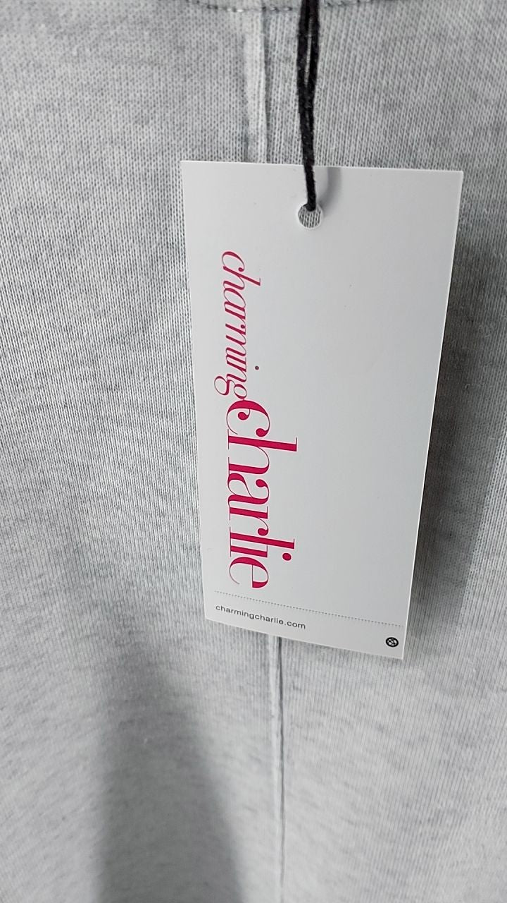 Side Slit Round Neck Long Sleeve Sweatshirt