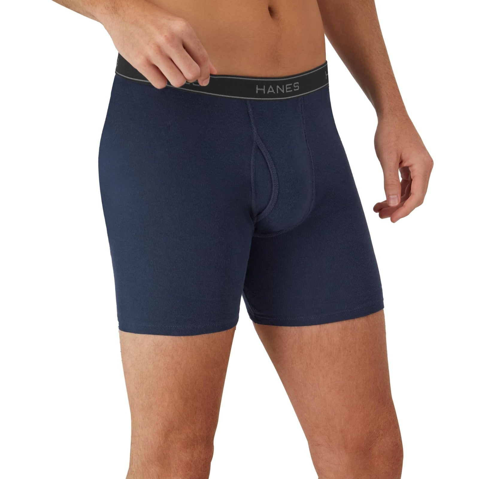 Men's Large Boxer Briefs 6 Pack Cotton Cool Dri Moisture-Wicking Assorted