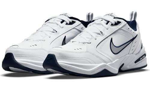 Nike Men's Air Monarch IV D Training Shoes, White/Navy, 10.5 M