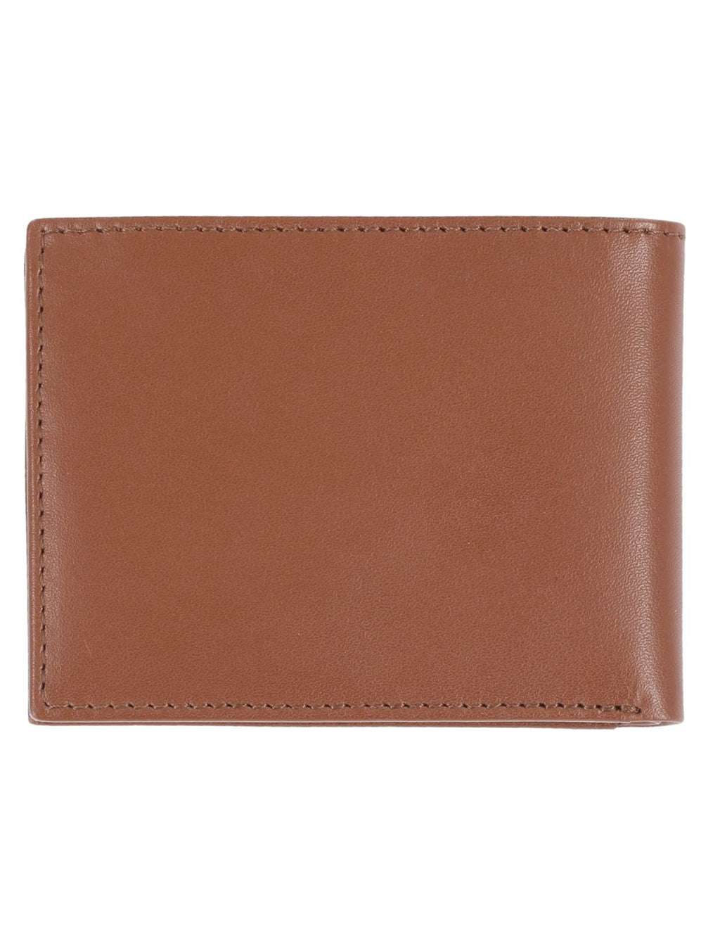 Men's Leather Wallet Extra Capacity, Cognac, Slim Design, One Size