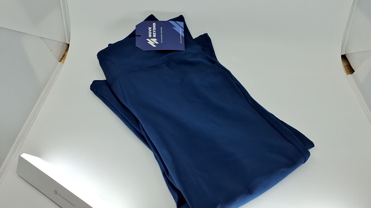 Blue Bootcut Yoga Capris, Women's Medium, 4 Pockets, Tummy Control