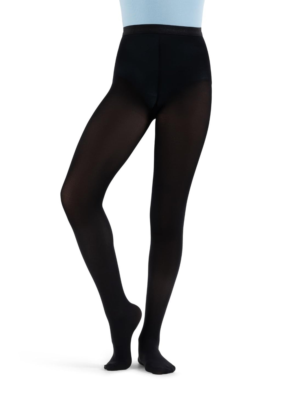 Capezio girls Hold & Stretch® Footed Tight - Girls Tight, Black, Medium US