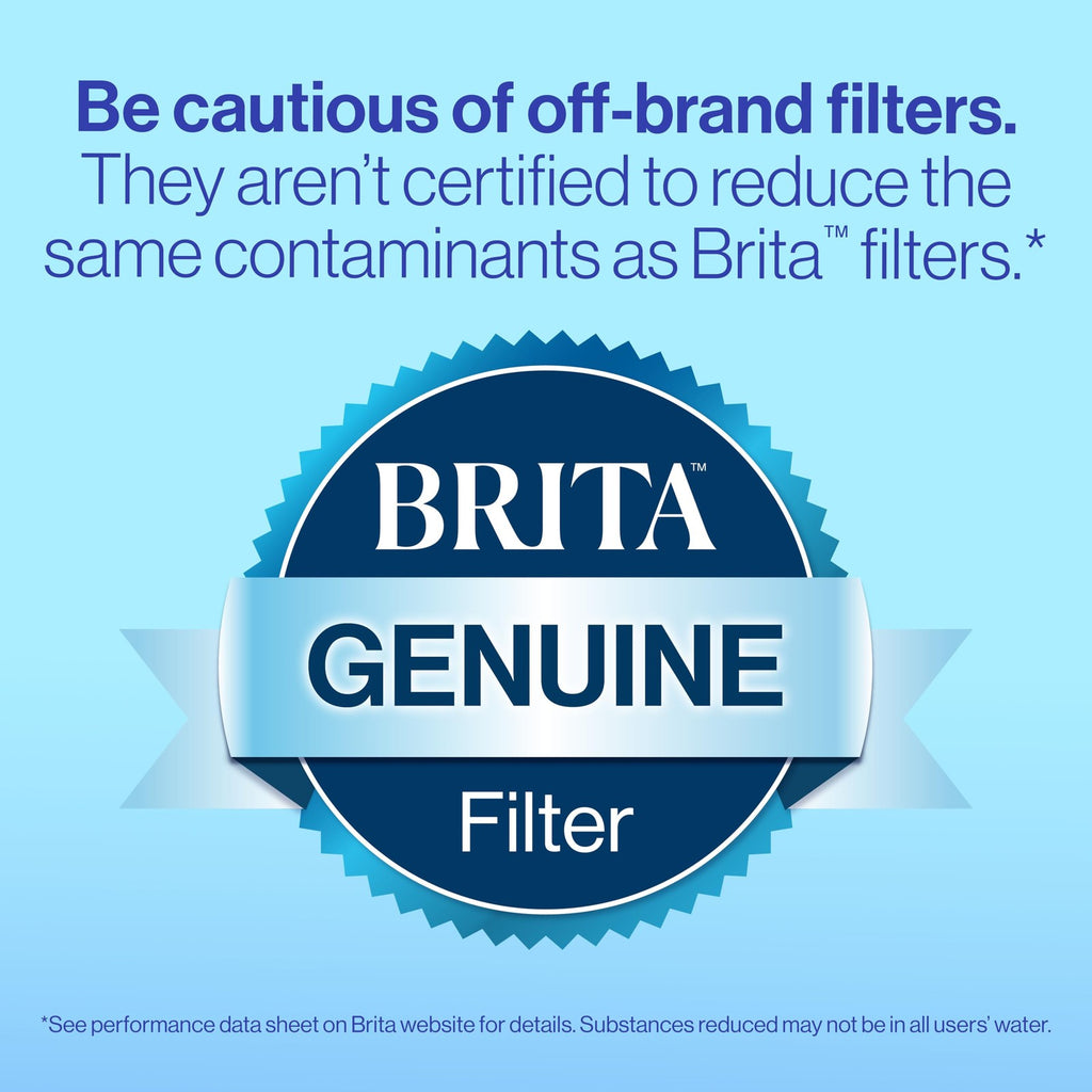 Brita Plus Replacement Water Filter, 4 Count, Reduces Chlorine & More