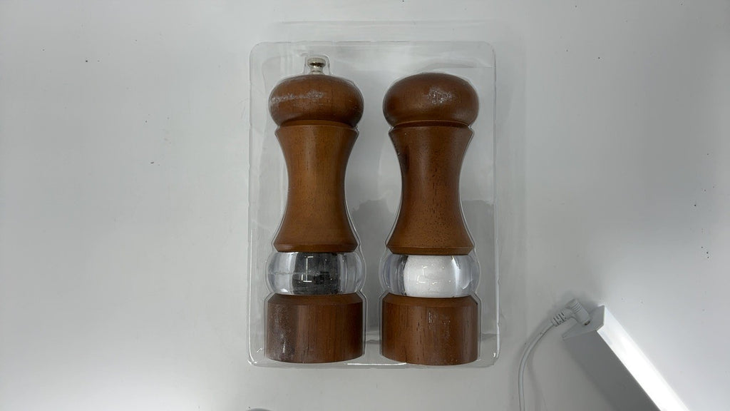 Olde Thompson 6 Caffe Wood Pepper Mill and Salt Shaker Set