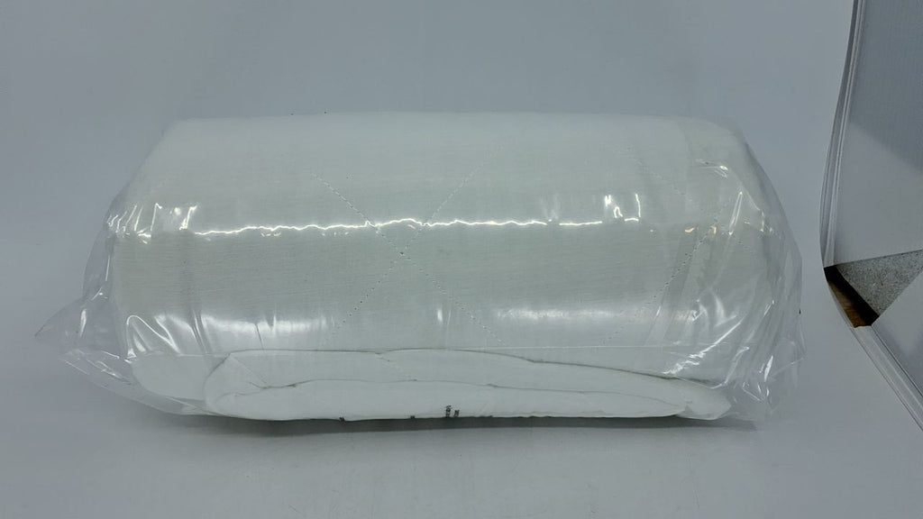 Full Size Quilted Mattress Topper Pad, 18 In Deep, Hypoallergenic, White