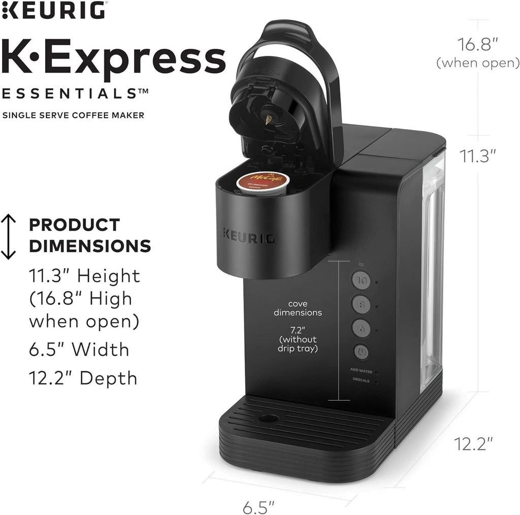 Keurig K-Express Essentials Black  Single Serve K-Cup Pod Coffee Maker