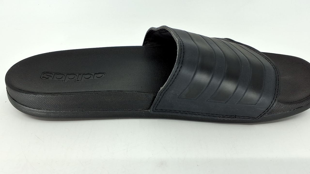 adidas Adult Adilette Comfort Slides Core Black/Core Black/Core Black 8
