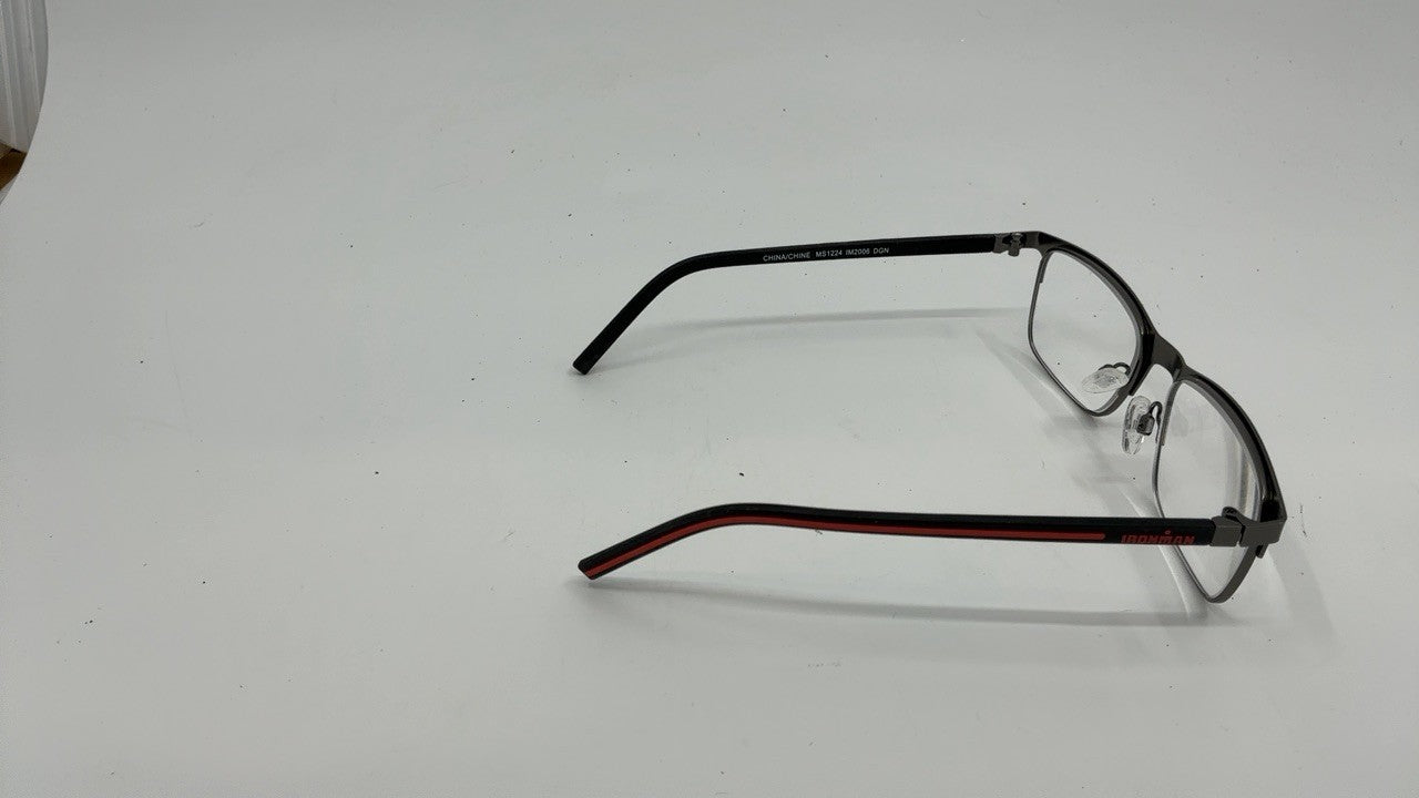 IRONMAN Men's Endeavor Square Reading Glasses, Black, 54 mm + 2.5