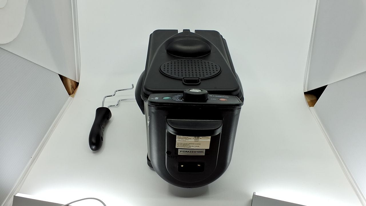 OVENTE FDM2201BR Deep Fryer, 2L, Adjustable Temp, Stainless Steel, Silver