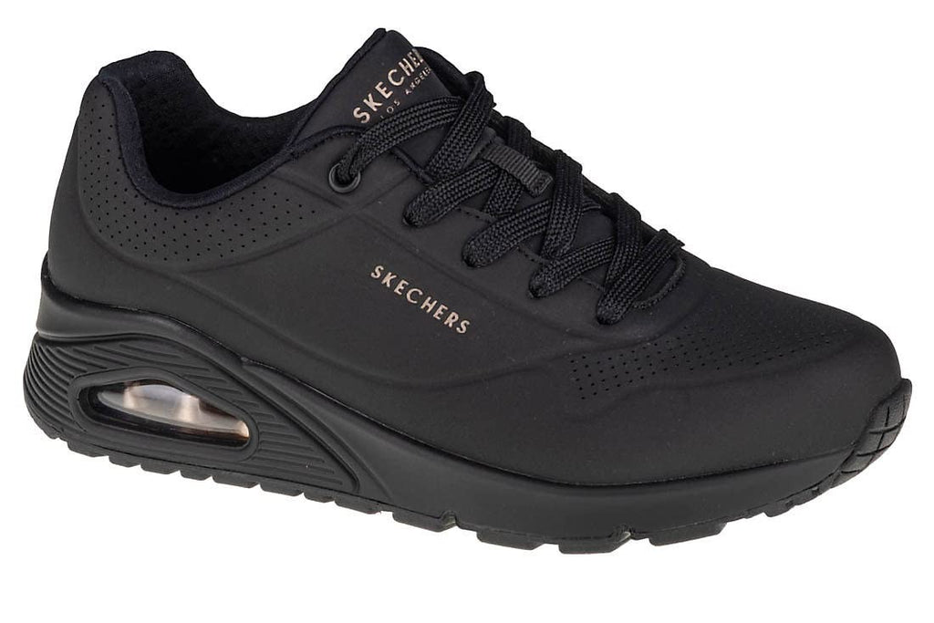 Skechers Women's Uno Stand On Air Sneakers Black/Black 8 Wide