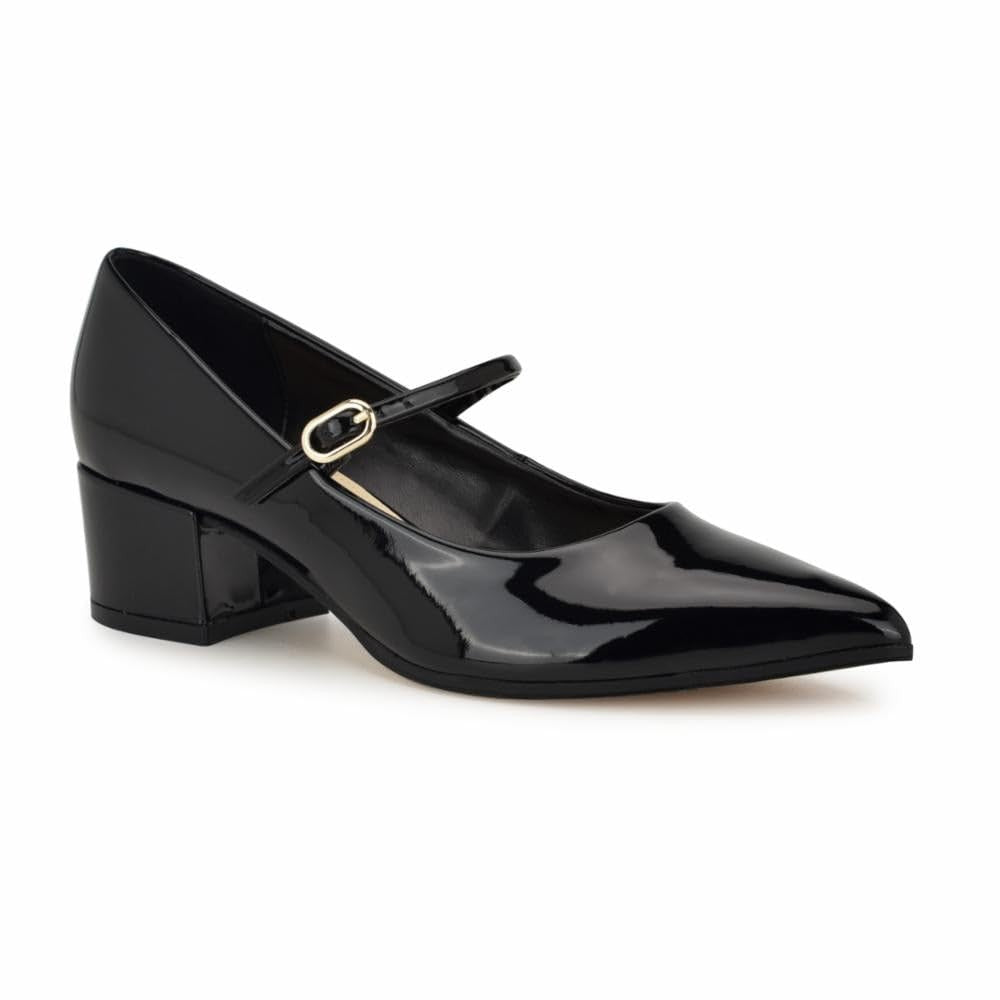 Nine West Women's Prix Pump, Black Patent 001, 7.5