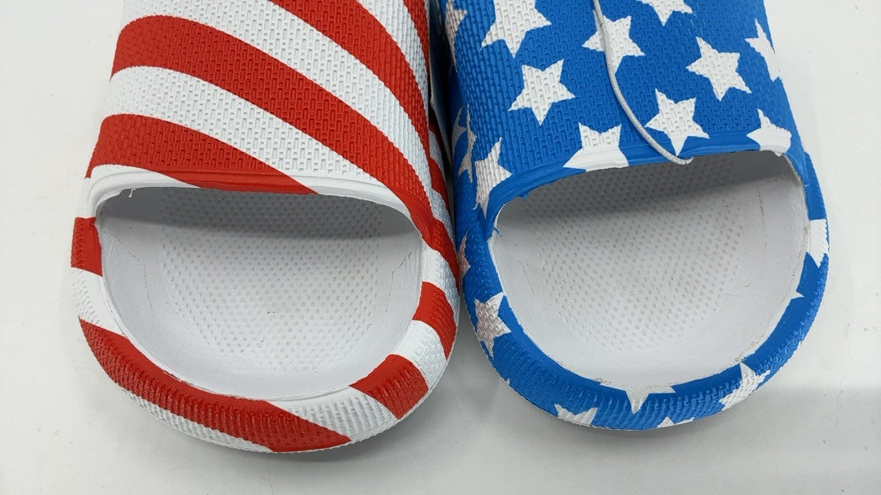 Kids Cloud Slides Girls Shower Slippers 1 Little Kid Stars Stripes