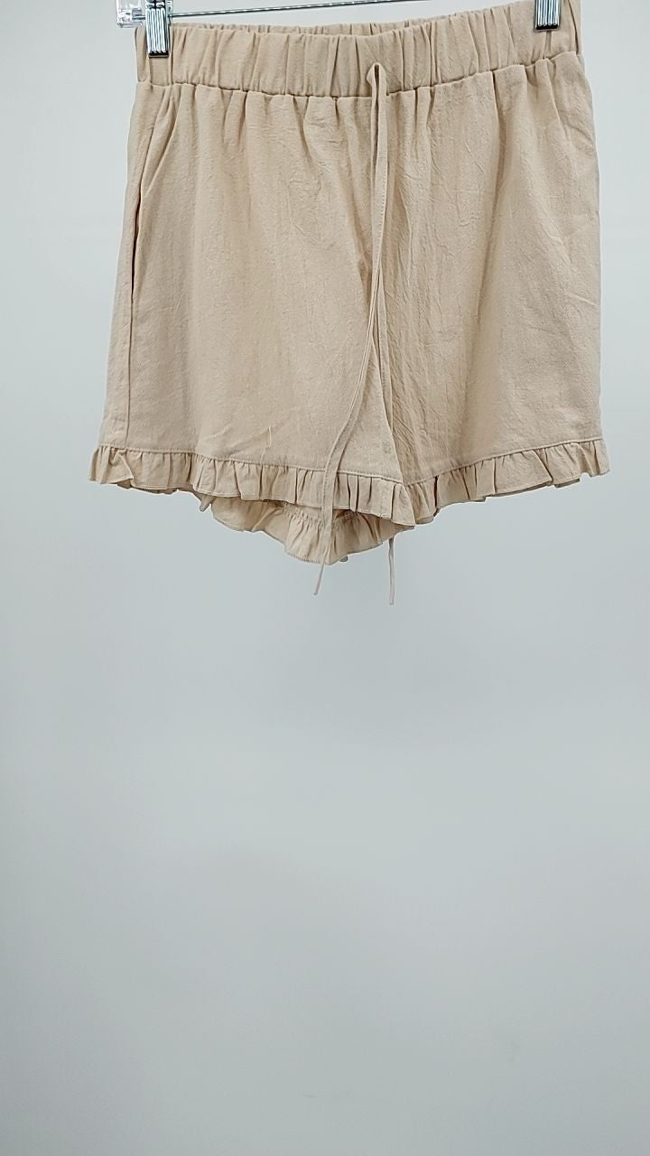 Lace Detail Round Neck Tank and Shorts Set