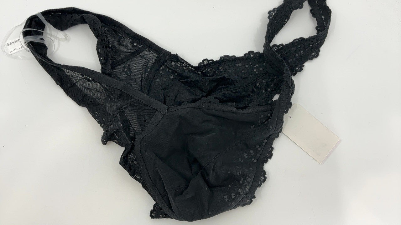 Women's Night Eyelet Halter Bralette, Large by b.tempt'd