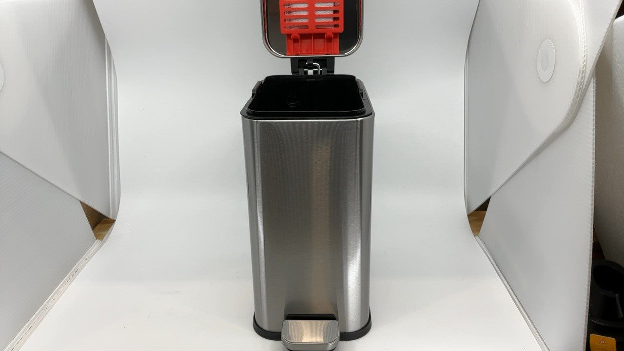 iTouchless 1.32 Gal Slim Trash Can w/ AbsorbX Odor Filter - Stainless Steel