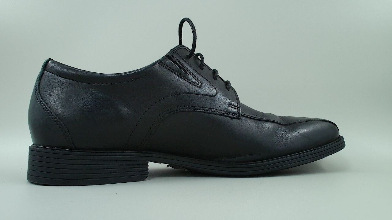 Clarks mens Whiddon Pace Oxford, Black Leather, 10 US