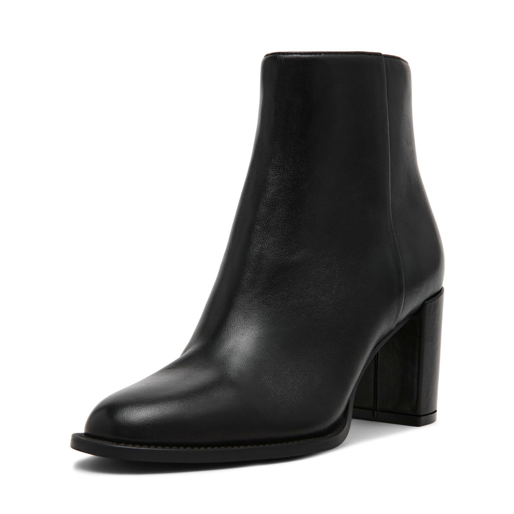 Steve Madden Women's Jozie Ankle Boot, Black Leather, 10M