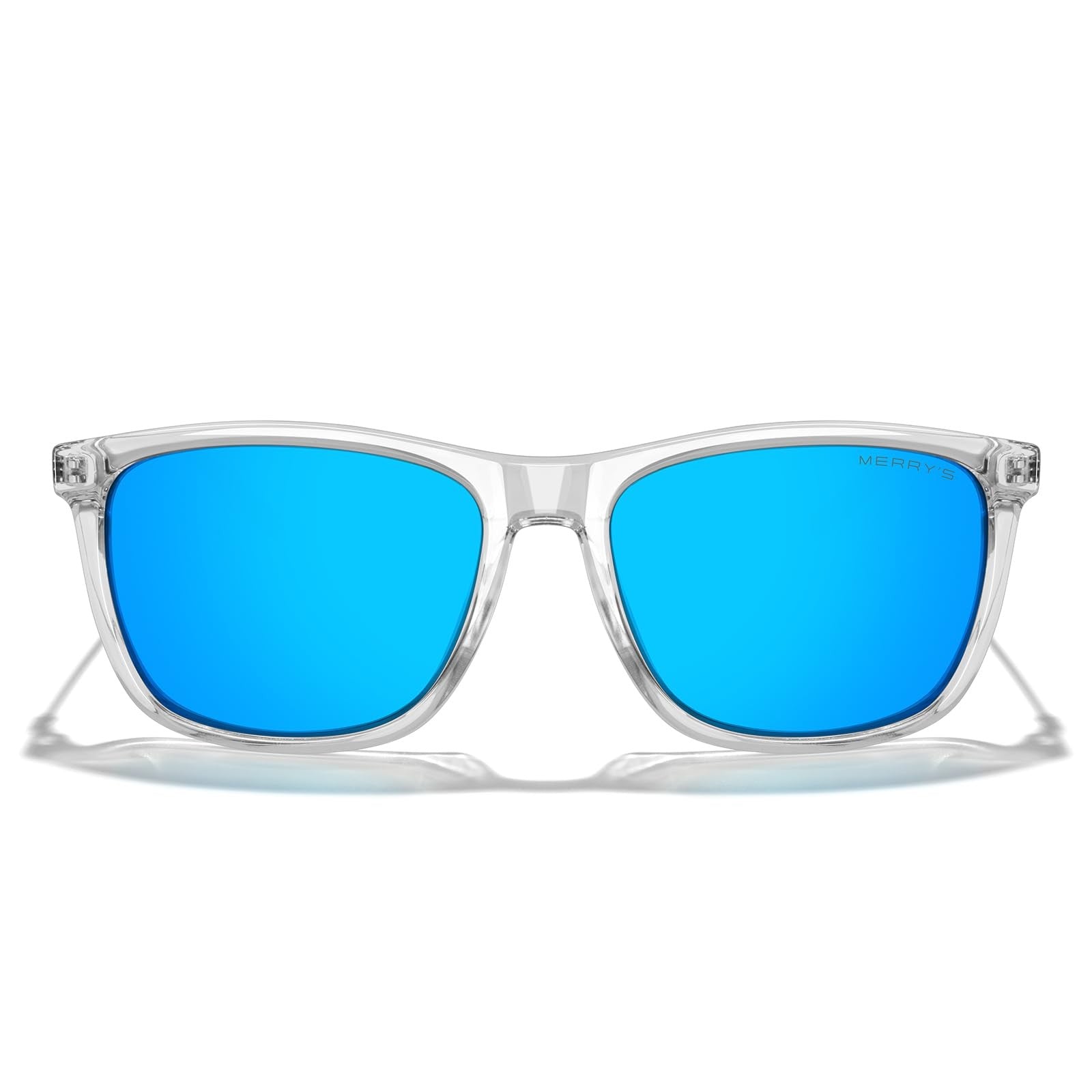 Unisex Polarized Aluminum Sunglasses Blue Mirror Lens Vintage Style